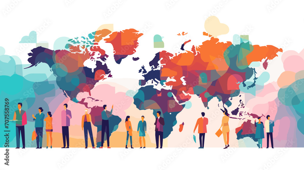 World wide business concept image. Vector illustration. World wide business concept image. Vector illustration.