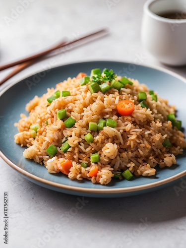 Fried rice on the plate