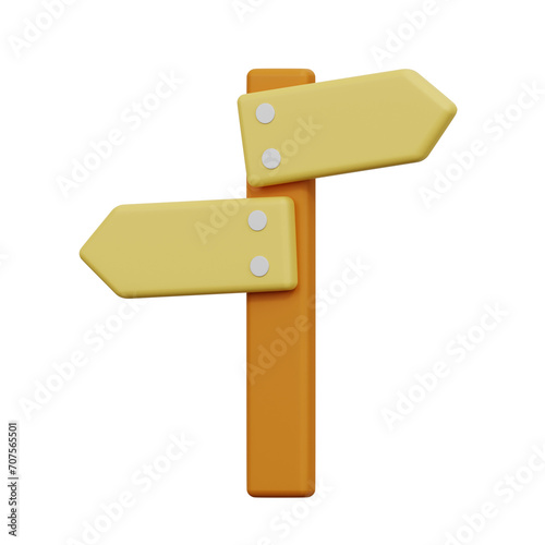Road Marker 3D Icon
