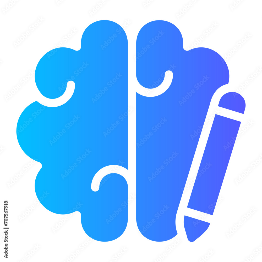 brain gradient icon