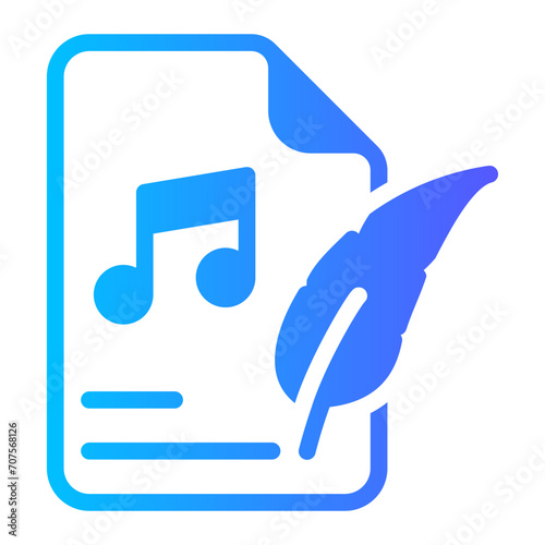 song gradient icon