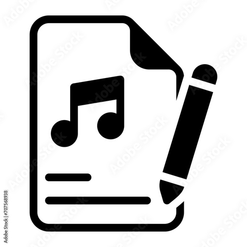 song glyph icon
