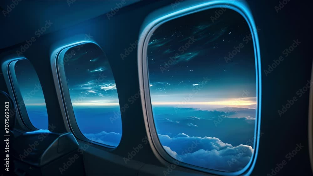 The private jets panoramic window provides an unobstructed view of the moonkissed ocean, making this night flight an unforgettable experience. The private jets panoramic window provides an unobstructed view of the moonkissed ocean, making this night flight an unforgettable experience.