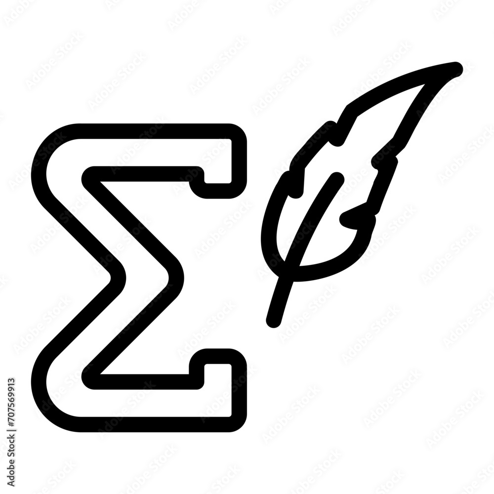 Fotografi sum line icon