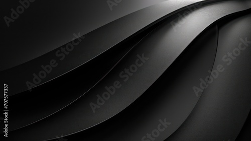 Dark black 3D background with clean lines, solid texture, and a classy color scheme for a sophisticated look. 