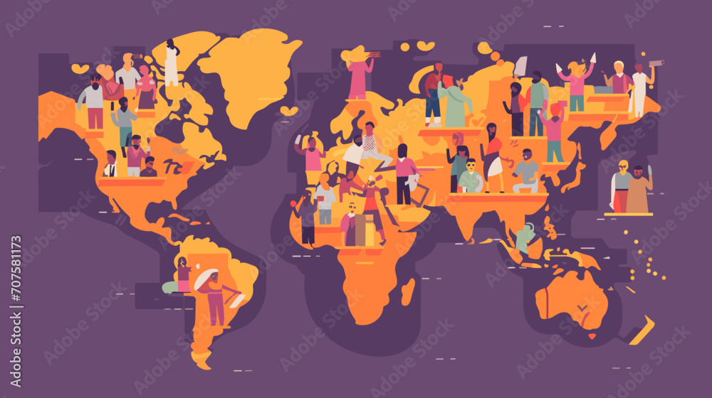World wide business concept image. Vector illustration. World wide business concept image. Vector illustration.