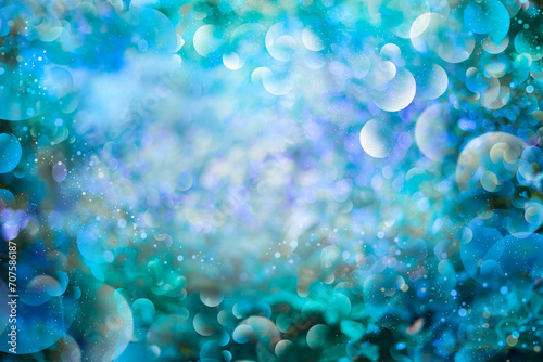 Abstract blue bokeh background. concept for design