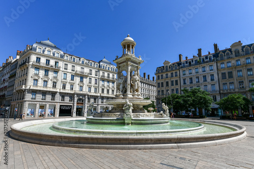 Fountain at Jacobin's place - Lyon, France