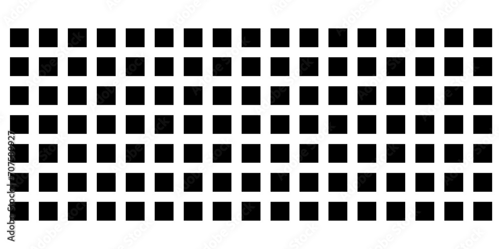 set of black cube pattern on white white background - obrazy, fototapety, plakaty 