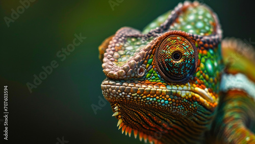 Chameleon Close Up A Glimpse into the Enchanting World of Nature © icehawk33