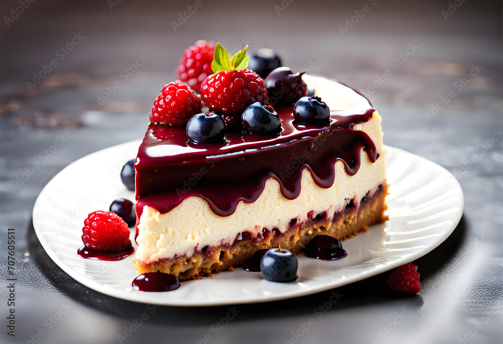 A delightful sweet mousse cake A delightful sweet mousse cake