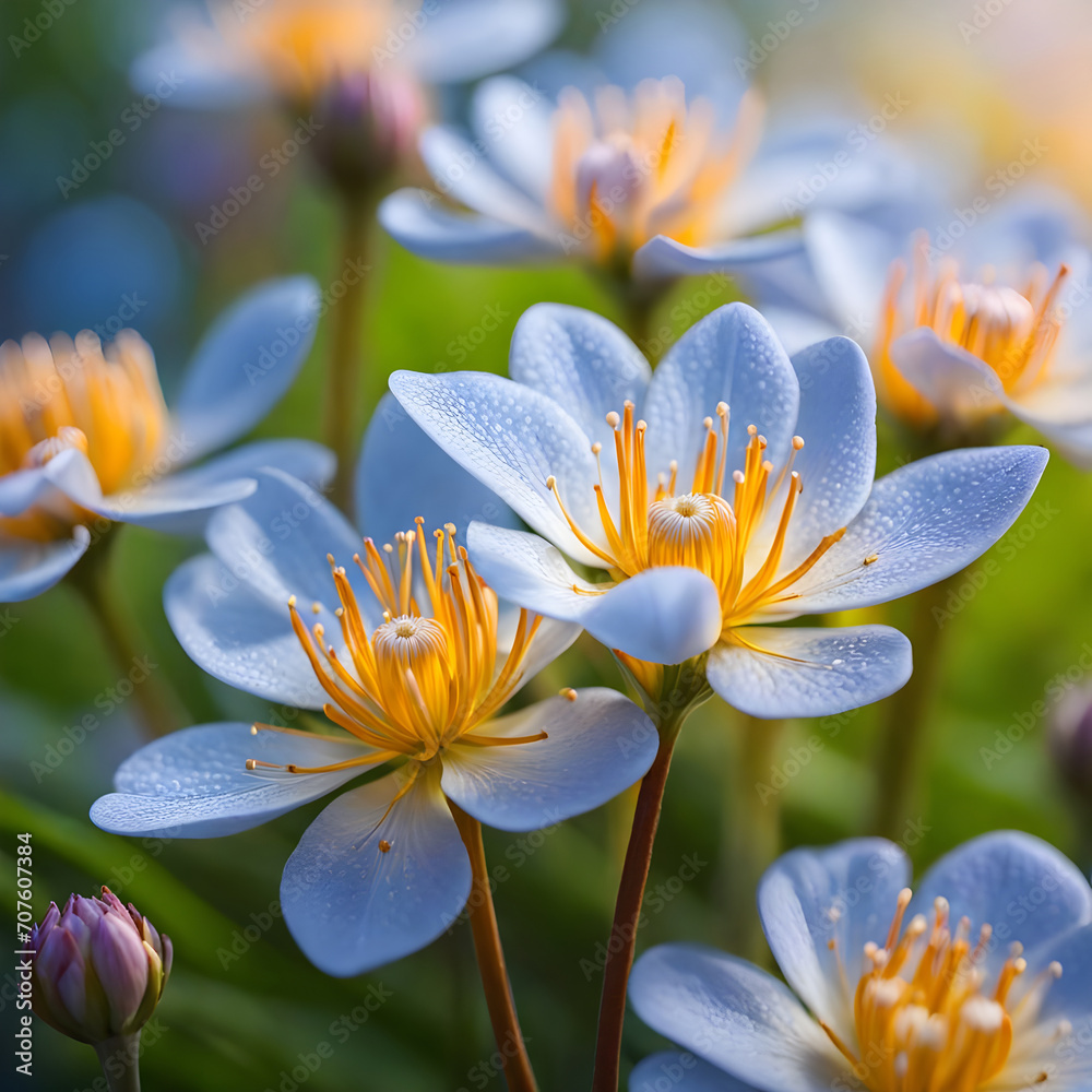 plants and flowers zoom in ai generation