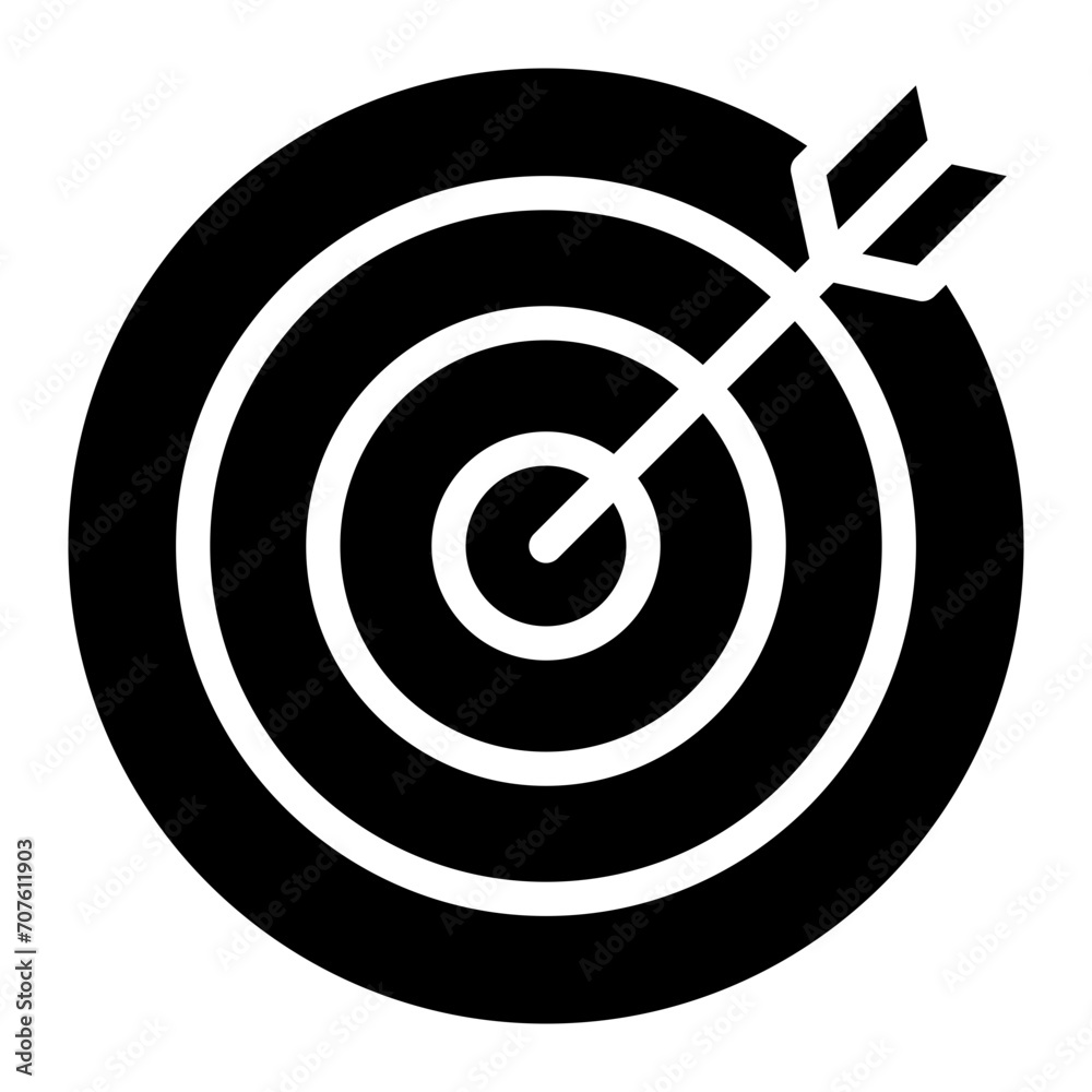 Target with arrow vector icon Target with arrow vector icon