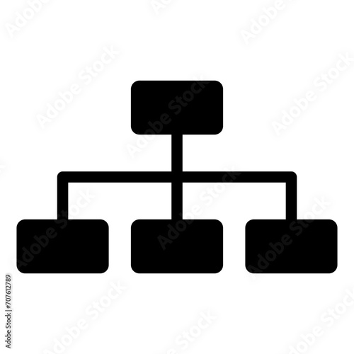 Org Hierarchy, organization chart icon