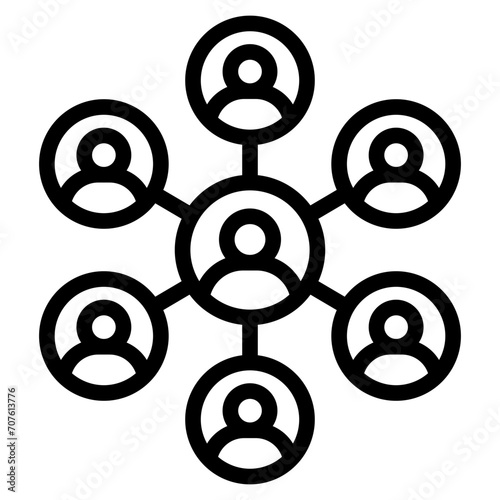 people network and connecting people icon