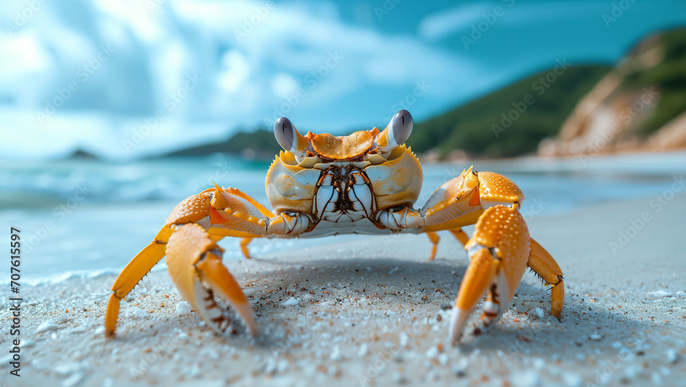 crab on the beach crab on the beach