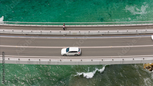 Canvas Print Clifftop bridge in Australia