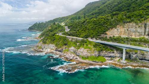 Schilderij op canvas Sea Cliff Bridge on New South Wales coastline, South of Sydney