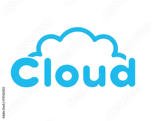 Blue Cloud Icon Design