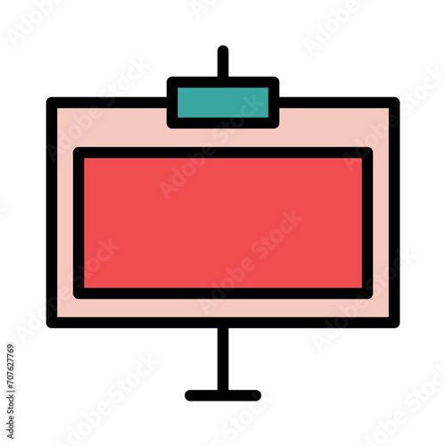 Billboard Board Campaign Filled Outline Icon