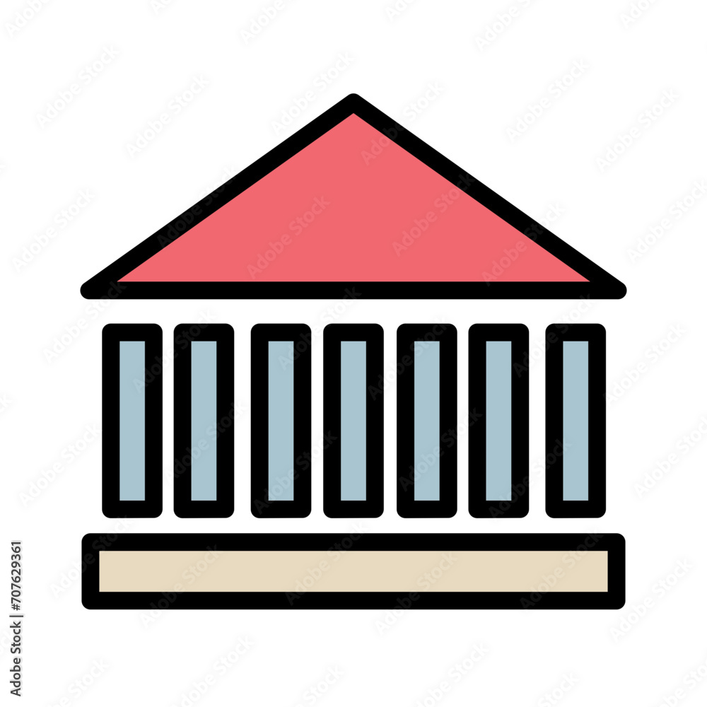 Buildings Finance Official Filled Outline Icon Buildings Finance Official Filled Outline Icon