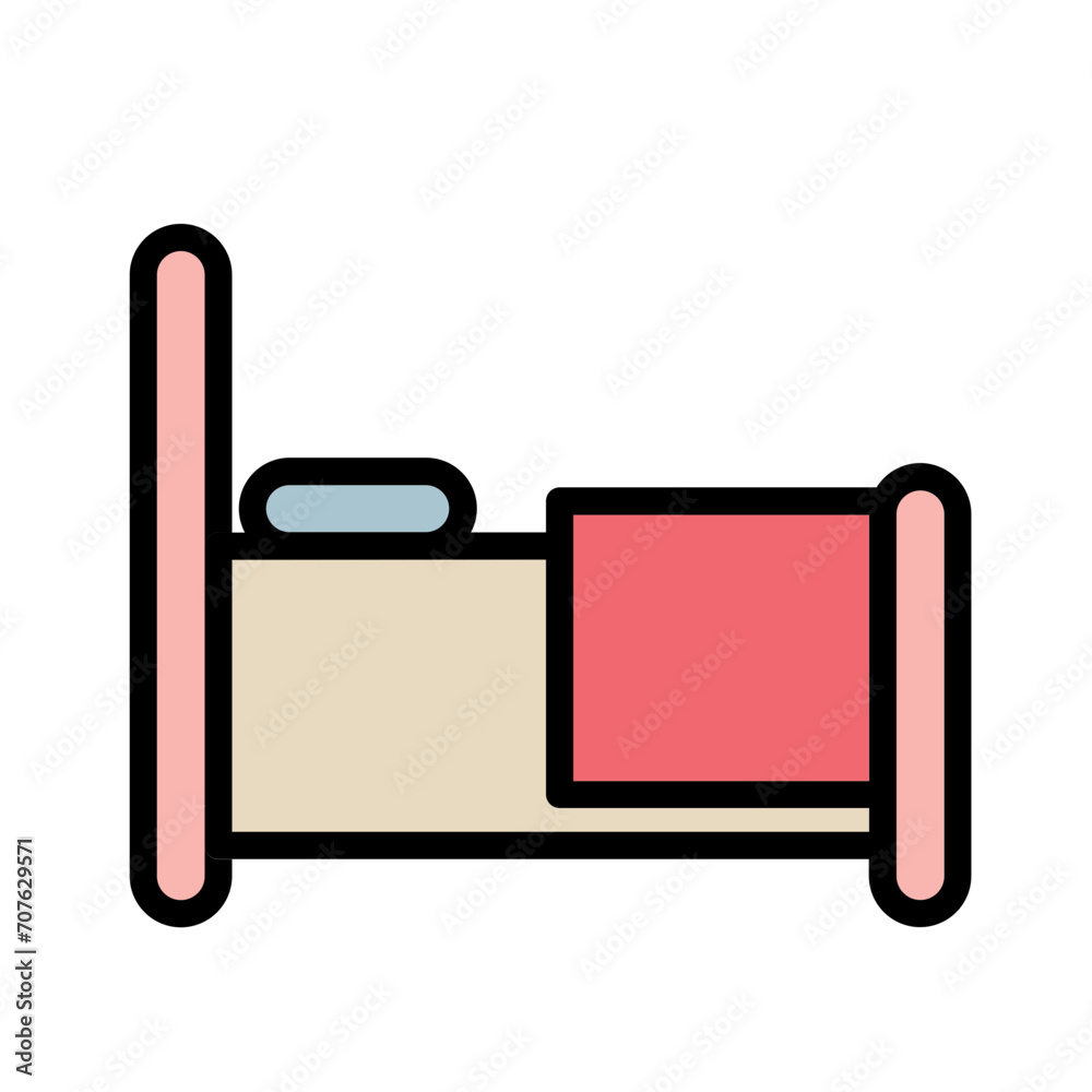 Furniture Pillow Relax Filled Outline Icon Furniture Pillow Relax Filled Outline Icon