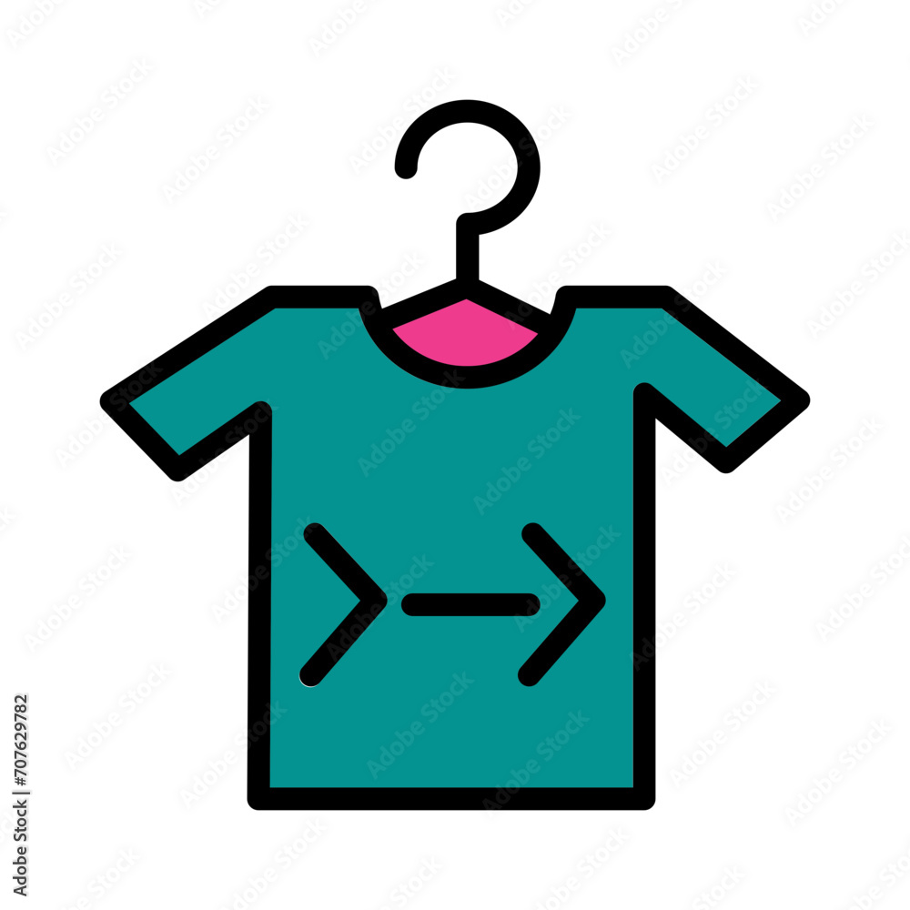 Casual Clothes Code Filled Outline Icon Casual Clothes Code Filled Outline Icon