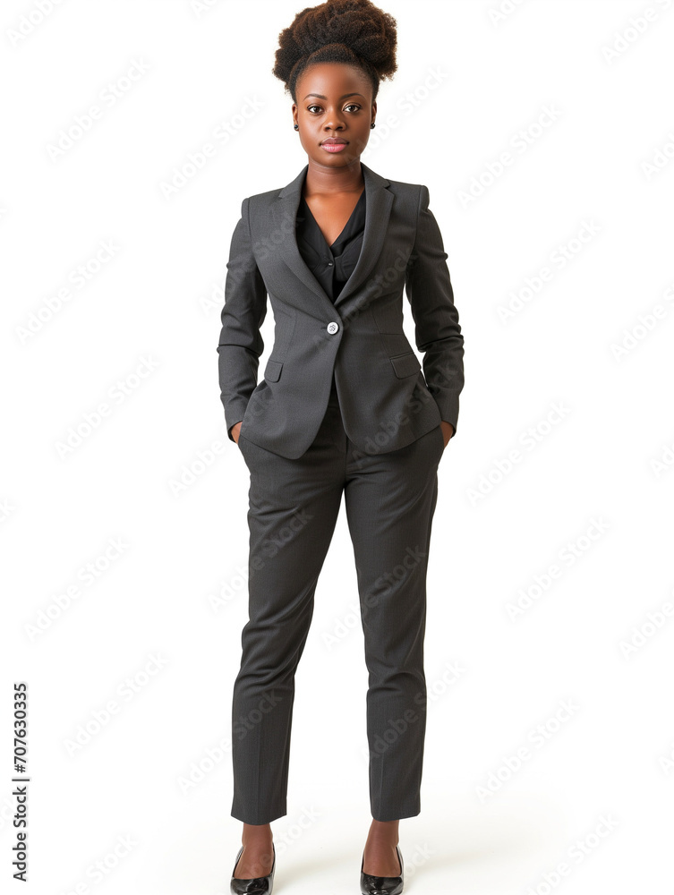 Confident Young African-American Corporate
Leader Standing in front of Isolated White Background Confident Young African-American Corporate
Leader Standing in front of Isolated White Background