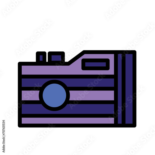 Image Media Multimedia Filled Outline Icon