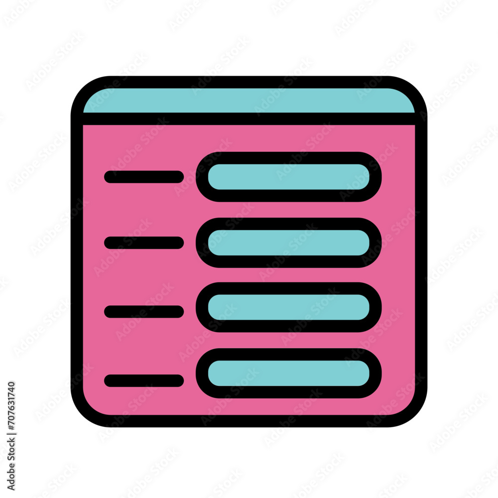 Contact Form Internet Filled Outline Icon Contact Form Internet Filled Outline Icon