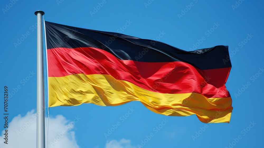 Naklejka premium flag of germany, german independence day