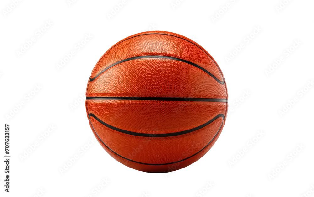 Basketball, Where Dribbles, Passes, and Swishes Converge in Sporting Brilliance on White or PNG Transparent Background.
