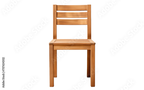 Chair Made of Wooden  A Seating Marvel Crafted with Timber Elegance on White or PNG Transparent Background.