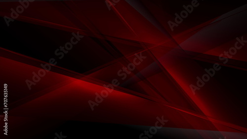 Dark red glowing glossy stripes abstract background