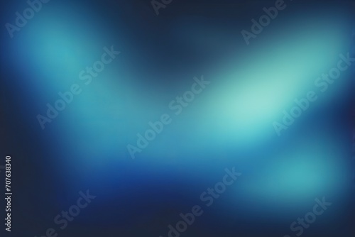 Abstract Blue Gradient on a Dark Grainy Background with Glowing Light Accents. Made with Generative AI Technology