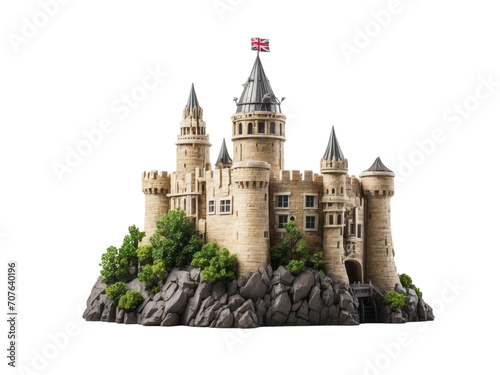 London Castle Isolated On A Transparent Background