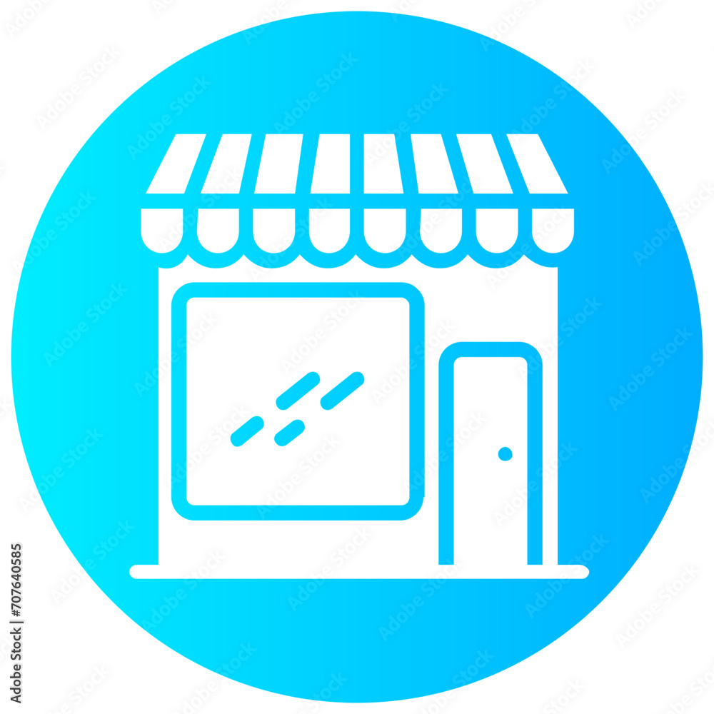 store round solid icon store round solid icon