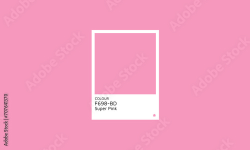 Trendy Color 2024  Super Pink Swatch Palette. Color hex swatch palette design idea. photo