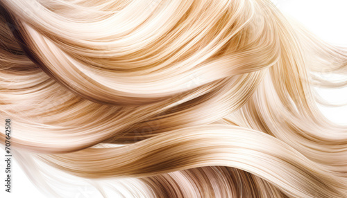 Close-up  with Long Blond Hair texture