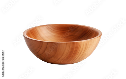 A Wooden Bowl from Oak, Infusing Spaces with Natural Elegance and Harmony on White or PNG Transparent Background.