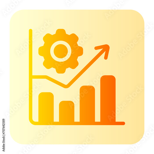 growth gradient icon