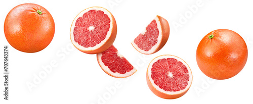 Grapefruit isolated on white background