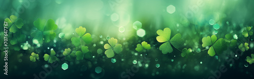 shamrock abstract wide background