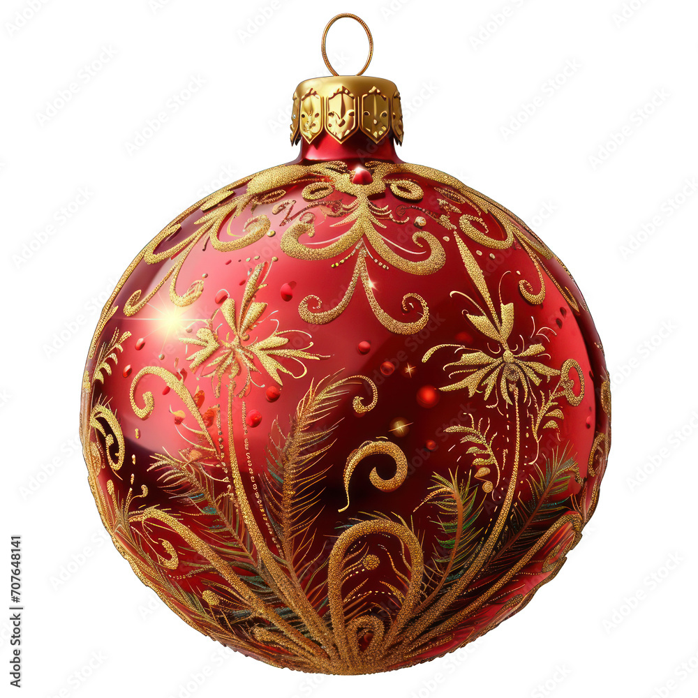 Christmas Ornament Isolated on Transparent or White Background, PNG Christmas Ornament Isolated on Transparent or White Background, PNG