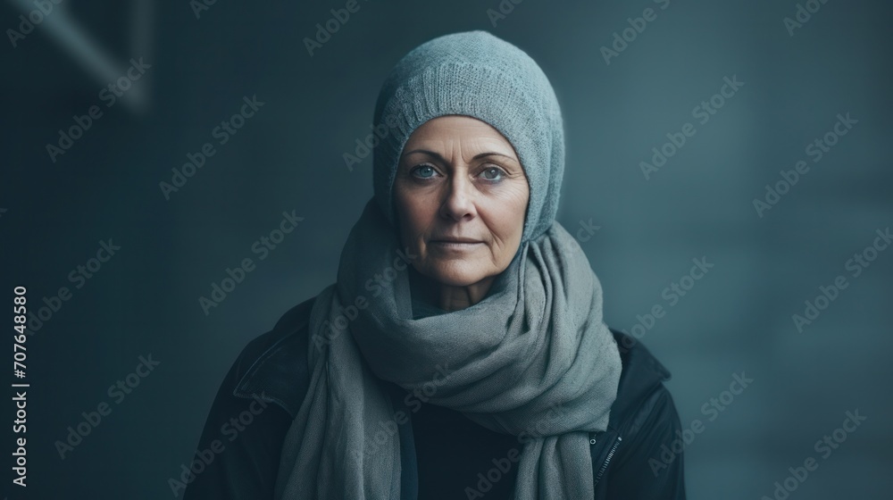 Sadly of female cancer patients at hospital Sadly of female cancer patients at hospital