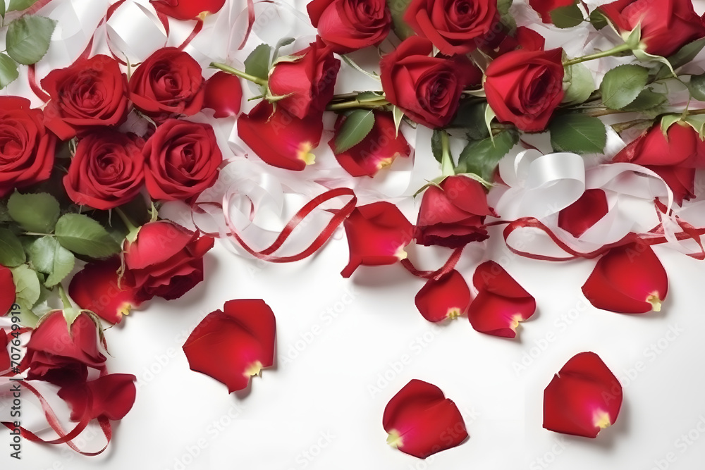 Bouquet of red rose flowers isolated on white background Bouquet of red rose flowers isolated on white background