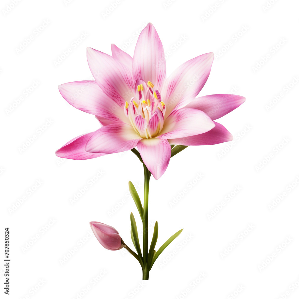 Ixia flower isolated on transparent background Ixia flower isolated on transparent background