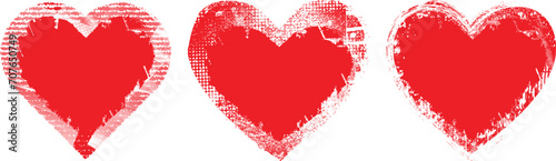 Glitch distorted heart shape . Minimal art design . Noise destroyed heart logo . Trendy defect error shapes . Glitched frame .Broken effect . Grunge texture . Distress effect .vector