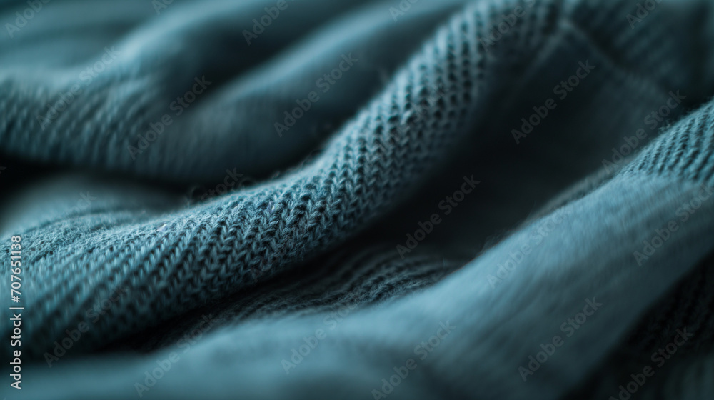 Fototapeta premium Laundry folding, fabric texture, neat, clothing, close - up. 