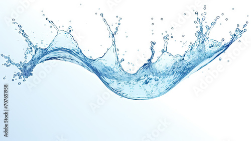 water splash isolated on white background,splashes a clean water on white 